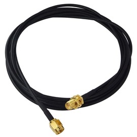 BOOBRIE 2M RPSMA Cable RPSMA Male to Female RG174 Extension Cable WIFI Extension Goat WiFi Antenna FPV Device Security System Wireless LAN Router Pack of 2