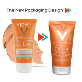 Vichy Capital Soleil BB Tinted Mattifying Dry Touch Face Fluid SPF50 50ml NIB