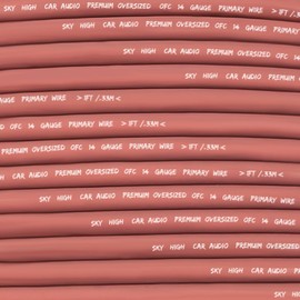 Sky High Car Audio OFC 14 Gauge Primary Wire 100ft (Brown)