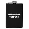Knick Knack Gifts Basic Bandaid Slinger - 8oz Hip Drinking Alcohol Flask, Black