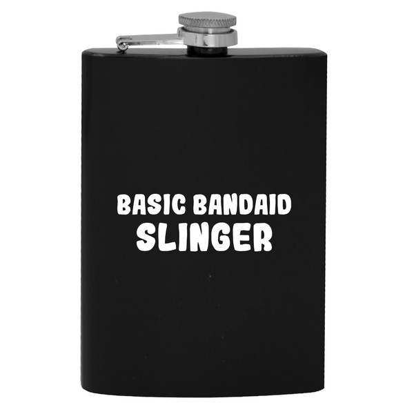 Knick Knack Gifts Basic Bandaid Slinger - 8oz Hip Drinking