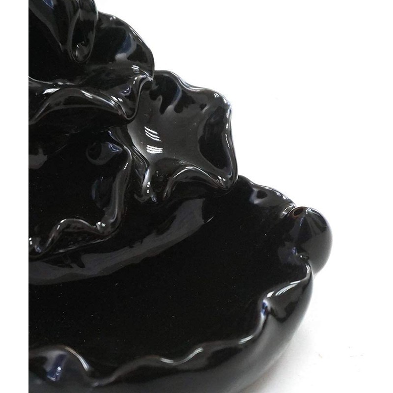 Moylor Ceramic Waterfall Incense Burner Set with 40 pcs Cones