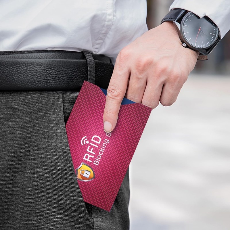 RFID Blocking Sleeves, 4 Pcs RFID Card Holder Blocking Sleeves