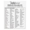 Talented Kitchen 140 Spice Jar Labels Preprinted Minimalist Black Text