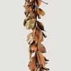 Natural Touch Faux Magnolia Leaf Garland in Aged Brown- 79.5"
