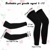 CIATBYYJ 2Pairs Youth Basketball Arm Sleeves and Leg Sleeves 8-12