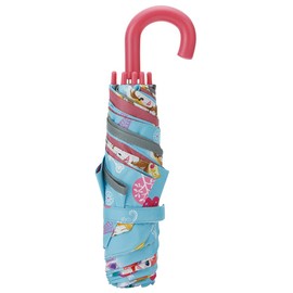 UBOTSR1-A Children's Parasol, Foldable, 19.7 inches (50 cm), Princess for 7 to 8 Years Old, Approximately 45.3 - 49.2 inches (115 - 125 cm), Hand Opening, Does Not Pinch Your Fingers, Includes Special