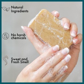 Debreah Honey Bar Soap, Benefits of Pine Tar with honey smell, for Men and Women, Handmade, Hot Process, Face And Body Soap