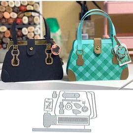 Handbag Bag Metal Die Cuts, Handbag Bag Frame Metal Cutting Dies Cut Stencils Card Paper Craft DIY Template Metal Cutting Dies Album Embossing Paper Dies for Card Making Scrapbooking