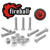 Fireball Dragon Stainless Steel Skateboard Hardware Set (Flat Phillips, 1.25")