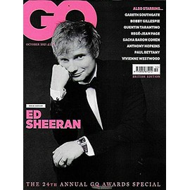 GQ UK (BRITISH) Magazine (October, 2021) ED SHEERAN Cover