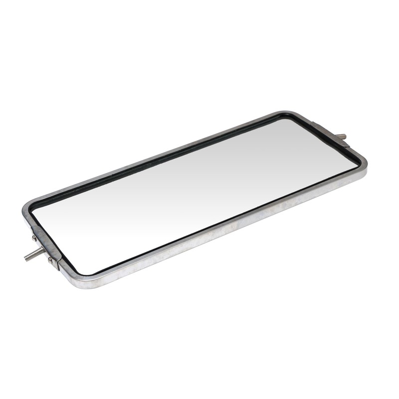 Stainless Steel Mirror, 7 x 16 inches, West Cost Style.