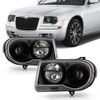 ACANII - For 2005-2010 Chrysler 300C 300-C Projector Black Headlights