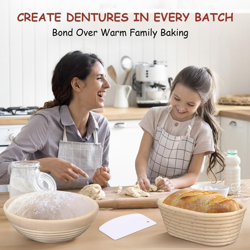 KOACKL Sourdough Bread Starter Kits Banneton Sourdough Bread Making Tools