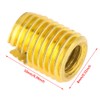 QANYEGN 10Pcs Self Tapping Threaded Insert, Brass Threaded Insert, 302