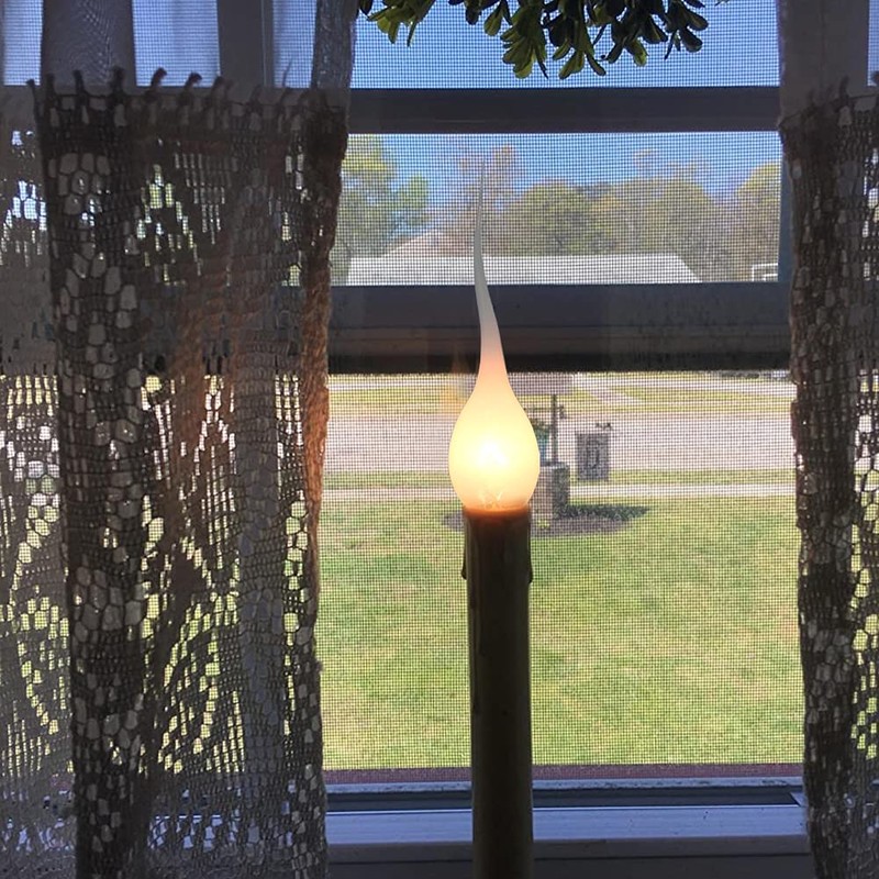 GOOTHY Silicone Dipped Candle Light Bulbs, Clear Silicone 5 Watts