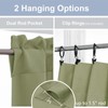 Chyhomenyc Sage Green Short Blackout Curtains 36 Inch Length, Small