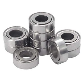 Wolfride 10Pcs Router Bit Bearing Kit Top Mounted Bearings for Router Bit|Interior Dia: 3/16” & Outer Dia: 3/8”