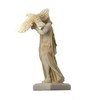 Zeus Greek God Jupiter Thunder Statue Figurine Gold Alabaster 6.3"