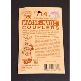 Kadee HOn3 - SHAY, CLIMAX, HEISLER Etc KADEE #714 Couplers w/ Draft Boxes 2x Pair- NEW