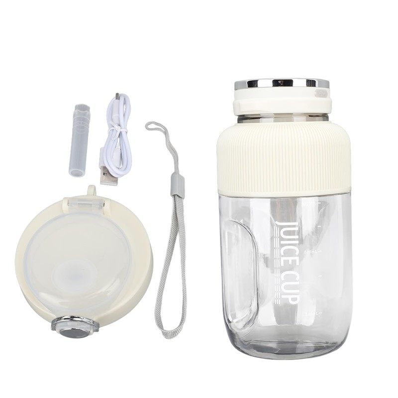 Portable Blender Cup, 1.2L Electric USB Juicer Blender with Dual
