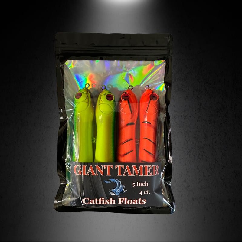Giant Tamer 5 Inch Catfish Floats - Color: Multicolor