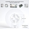 TALOYA 4 Pack of Flush Mount Ceiling Light 12 Inch
