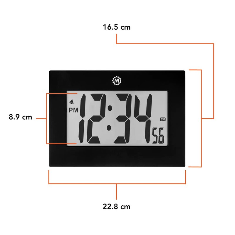 Marathon Large Digital Wall Clock | Large Digit Display with
