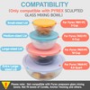 2 Pack Silicone Replacement Lids Only Fit for Pyrex 7401-S