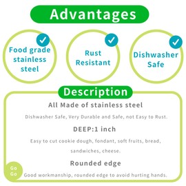 LUBTOSMN Baby Onesie Cookie Cutter-3.4 inch-Biscui Cookie Cutters Fondant Molds for Baby Shower