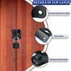 SAYAYO EMST3001-B Stainless Steel Door Bolt with Padlock Small Lockable