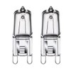 EVOGES G9 Halogen Oven Bulb, Warm White 2600K, 2,000 Hours,