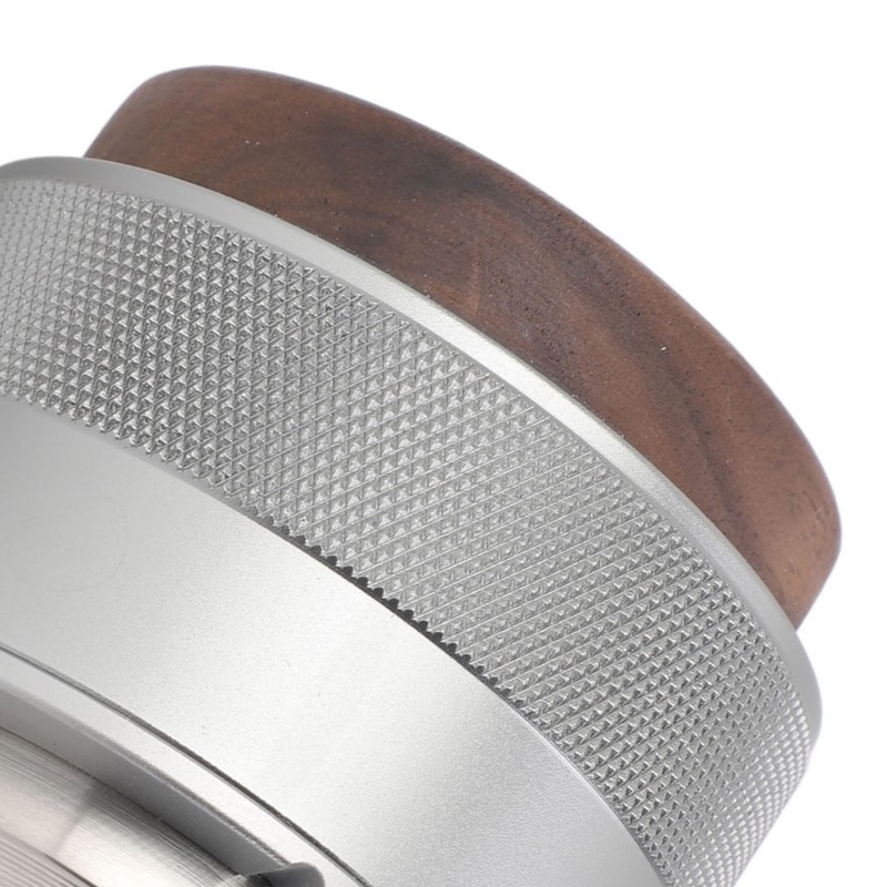 Coffee Distributor Tamper Constant Pressure 304 Stainless Steel Wood Handle