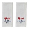 SKL HOME Love A Hc Hero Hand Towel (2-Pack), White