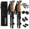 Foxelli Lightweight Trekking Poles – Compact Walking Sticks with Quick