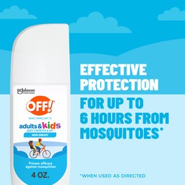 Off! Insect Repellent Spritz for Adults & Kids, Fragrance-Free Bug Spray for Everyday Protection from Mosquitoes and Ticks, 4 oz