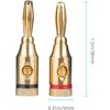 RUNCCI-YUN Banana Plug, Gold-Plated, High-End Banana Plug, Solder Banana Plug,