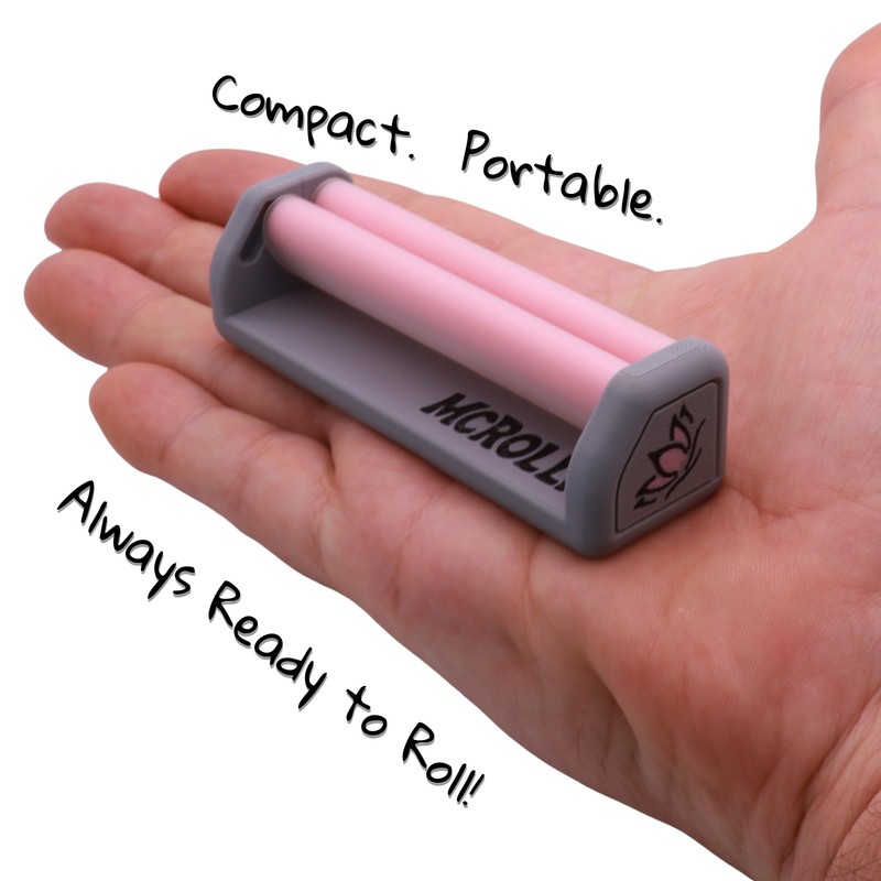McRolly 79mm Cigarette Rolling Machine for 1-1/4 (Black Lotus)