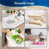 Large Stone Dish Drying Mat for Kitchen Counter, White