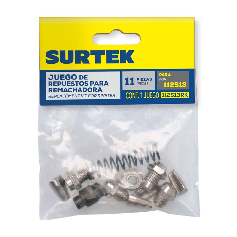 Surtek 112513RK Juego de refacción para remachadora con cabeza móvil