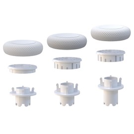 EXknight Height Adjustable Freak Thumb Stick for DualSense Edge Controller, 1 Low Rise (2 Height), 1 Mid Rise (4 Height), 1 High Rise (4 Height)