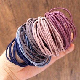 100 Pcs No crease Baby Girl Hair Ties, MH MOIHSING Elastic Hair Ropes Soft to Hair No Harm to Scalp & Hair, Small Hair Bands Reusable Rubber Band for Kids Girls Infants Toddler Ponytail Holders (Colorful)