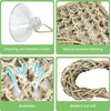 BNOSDM Reptile Hammock Reptile Wooden Ladder Bridge Bearded Dragon Hammock