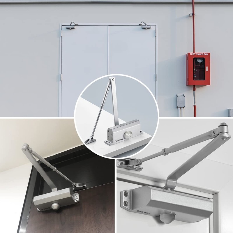 Onarway Quiet-Close Door Closer for Home: Hydraulic Automatic with Adjustable