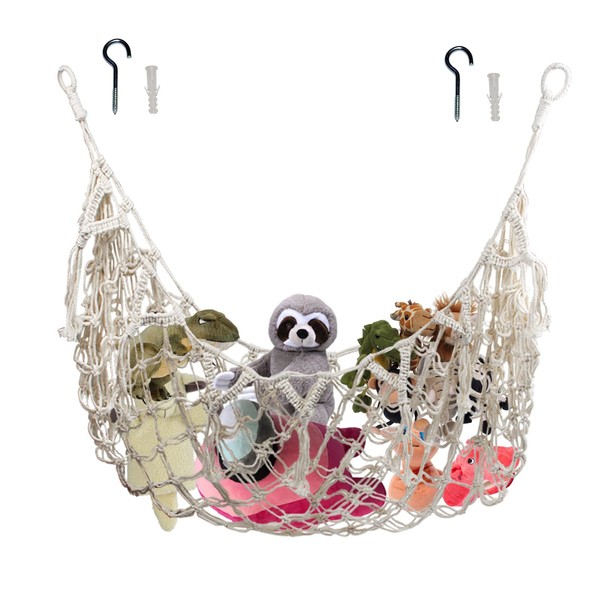 Suerhatcon Toy Storage Net Children's Room Cuddly Toy Hammocks Hanging