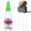 ClenyMagi Stone Glue, Fast Drying Rock Glue, Strong Clear Adhesive