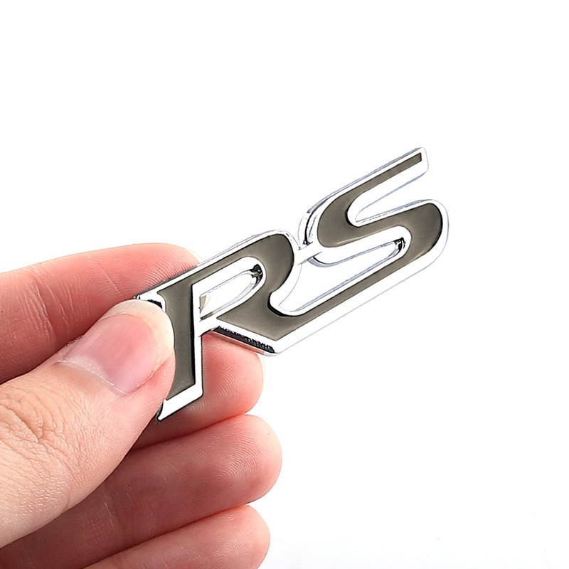 RS Emblem Car Badge Sticker Logo for Car Sports Decoration