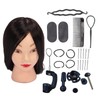 Practice Mannequin Head Novice Hairdressing Training Braiding Doll Head with