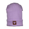 Smarilla Beanie Hat Girls Women Children Transition Hat Ribbed, lilac