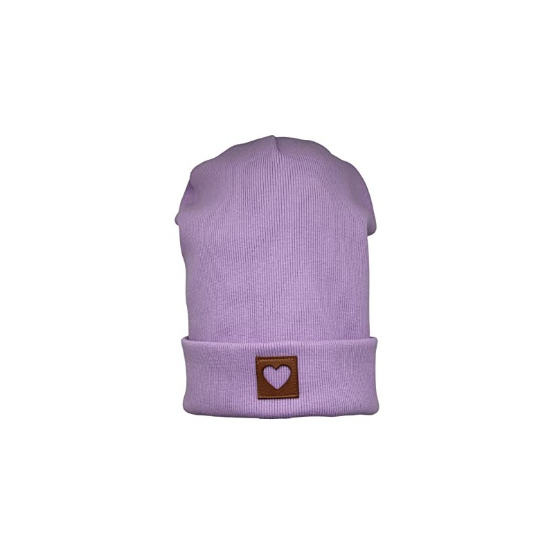 Smarilla Beanie Hat Girls Women Children Transition Hat Ribbed, lilac